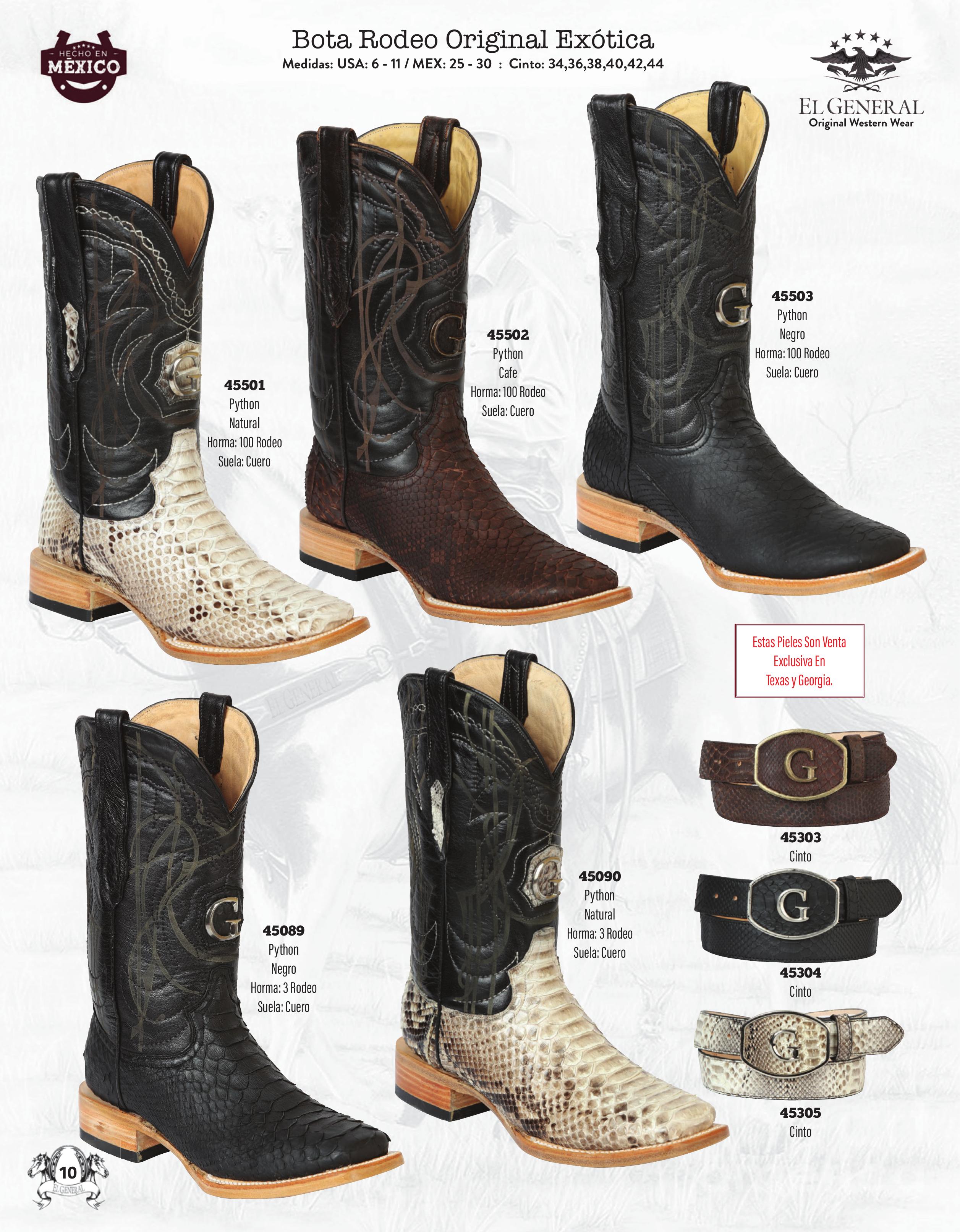 Square Toe Exotic Mens Boots page 010