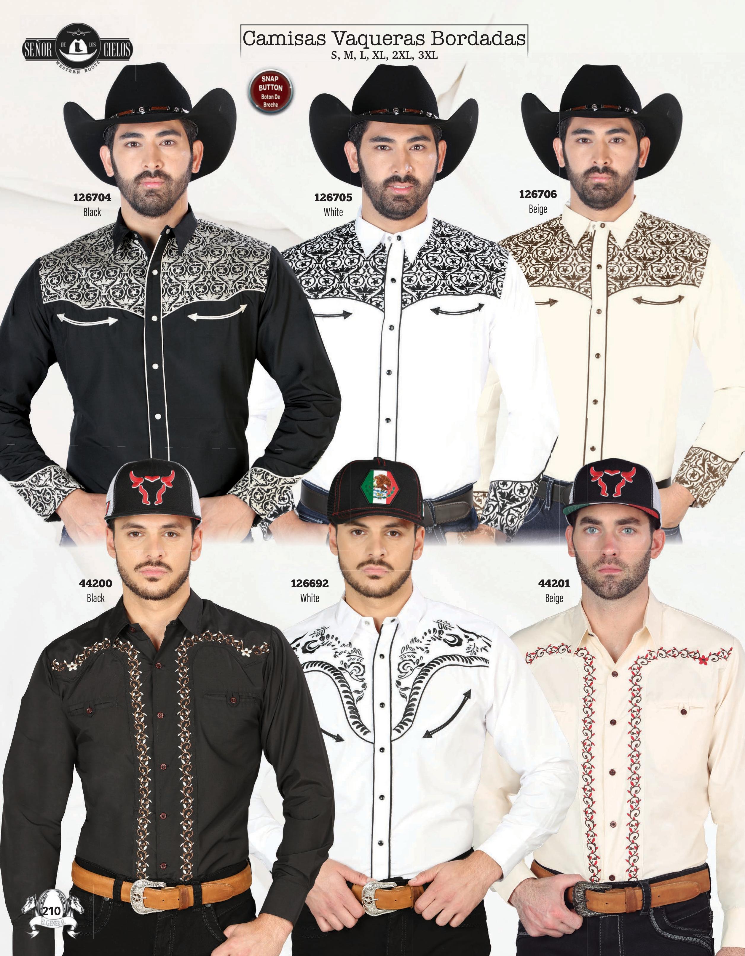 Mens Western Embroidered Shirts page 210