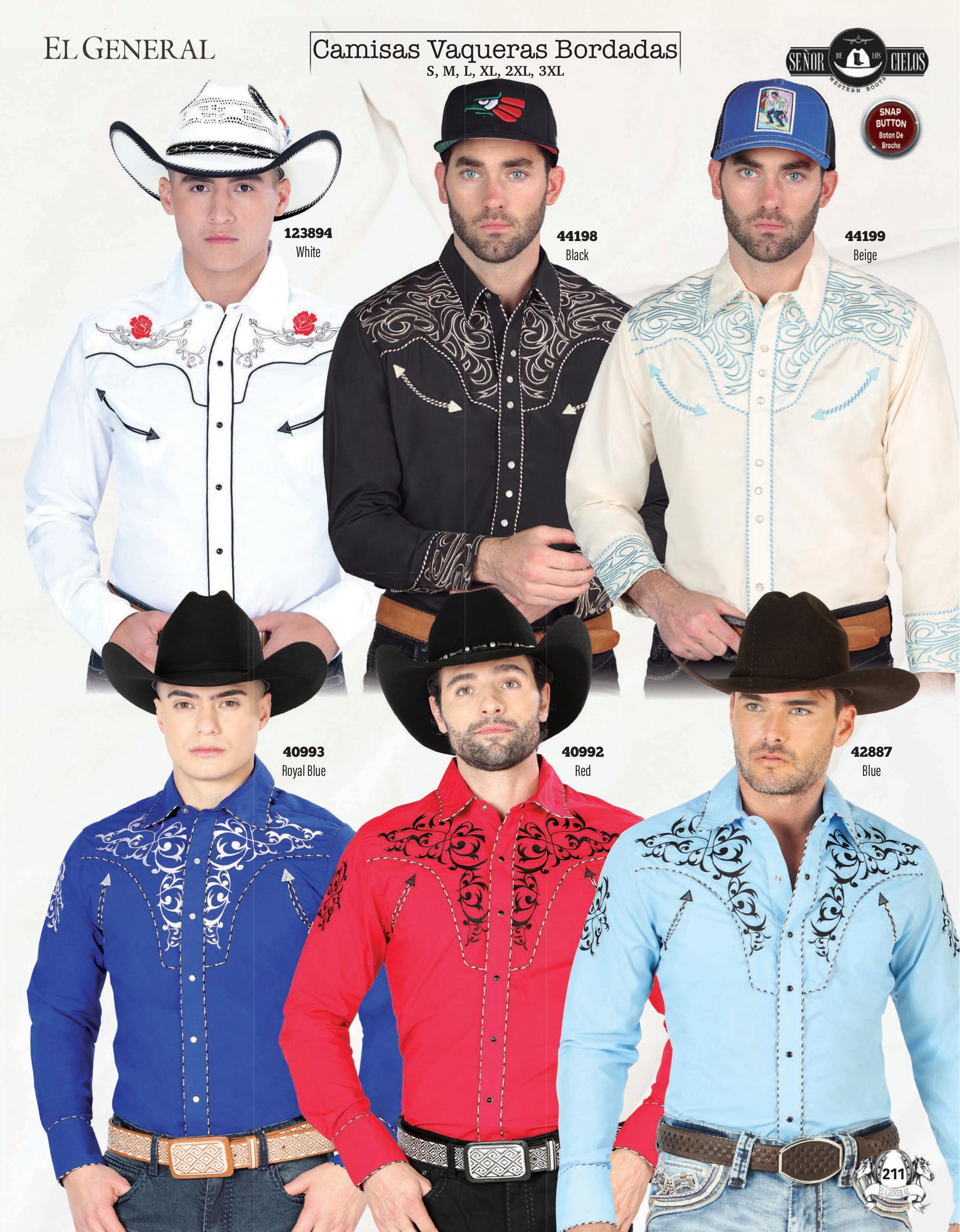 Mens Western Embroidered Shirts page 211