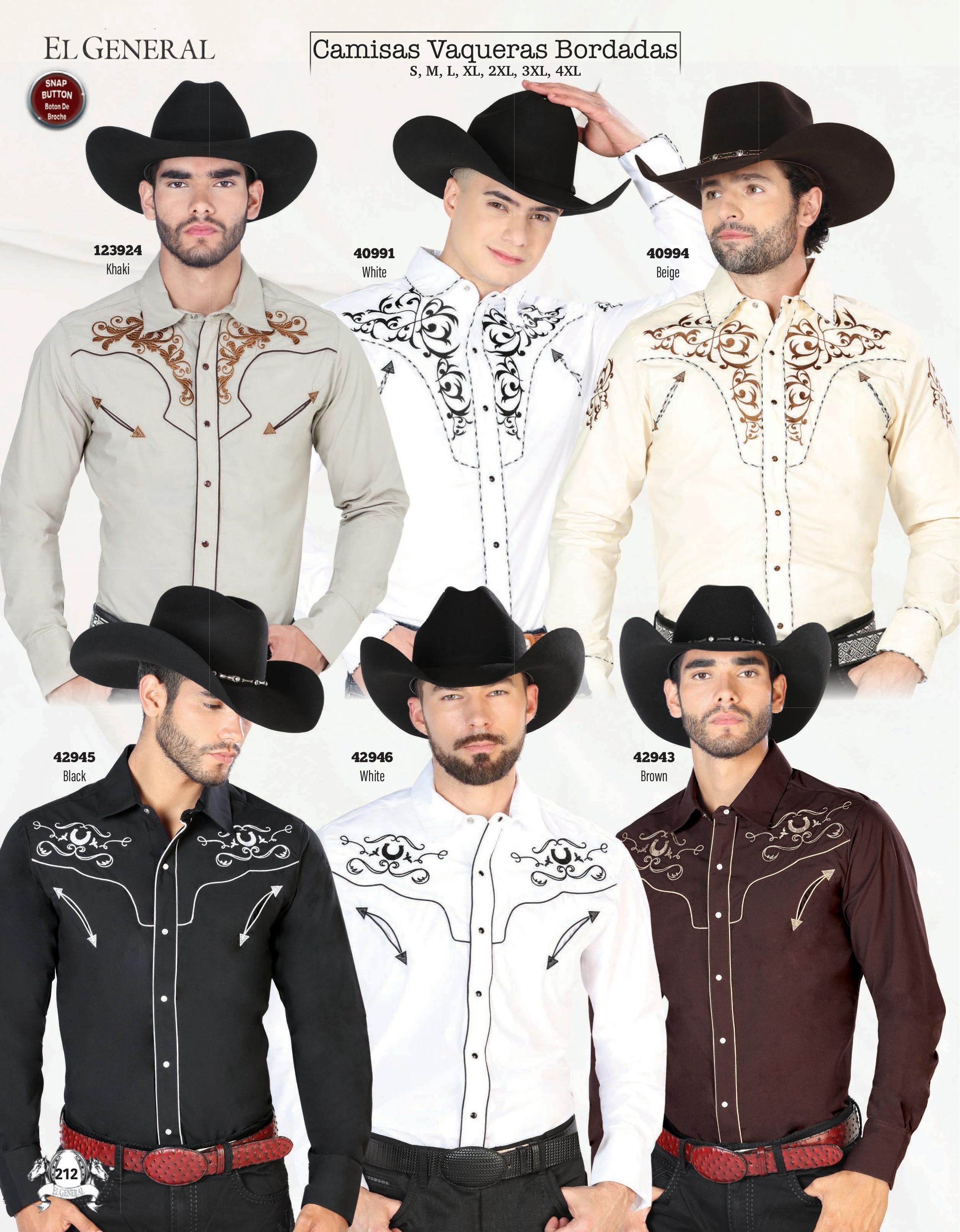Mens Western Embroidered Shirts page 212