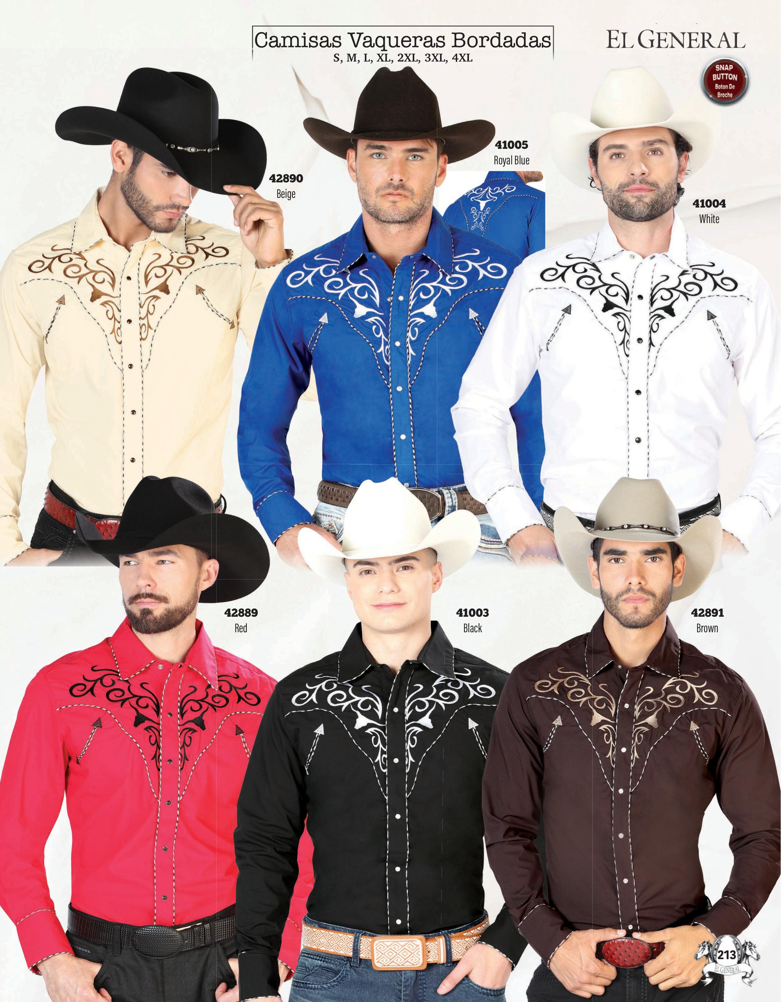 Mens Western Embroidered Shirts page 213
