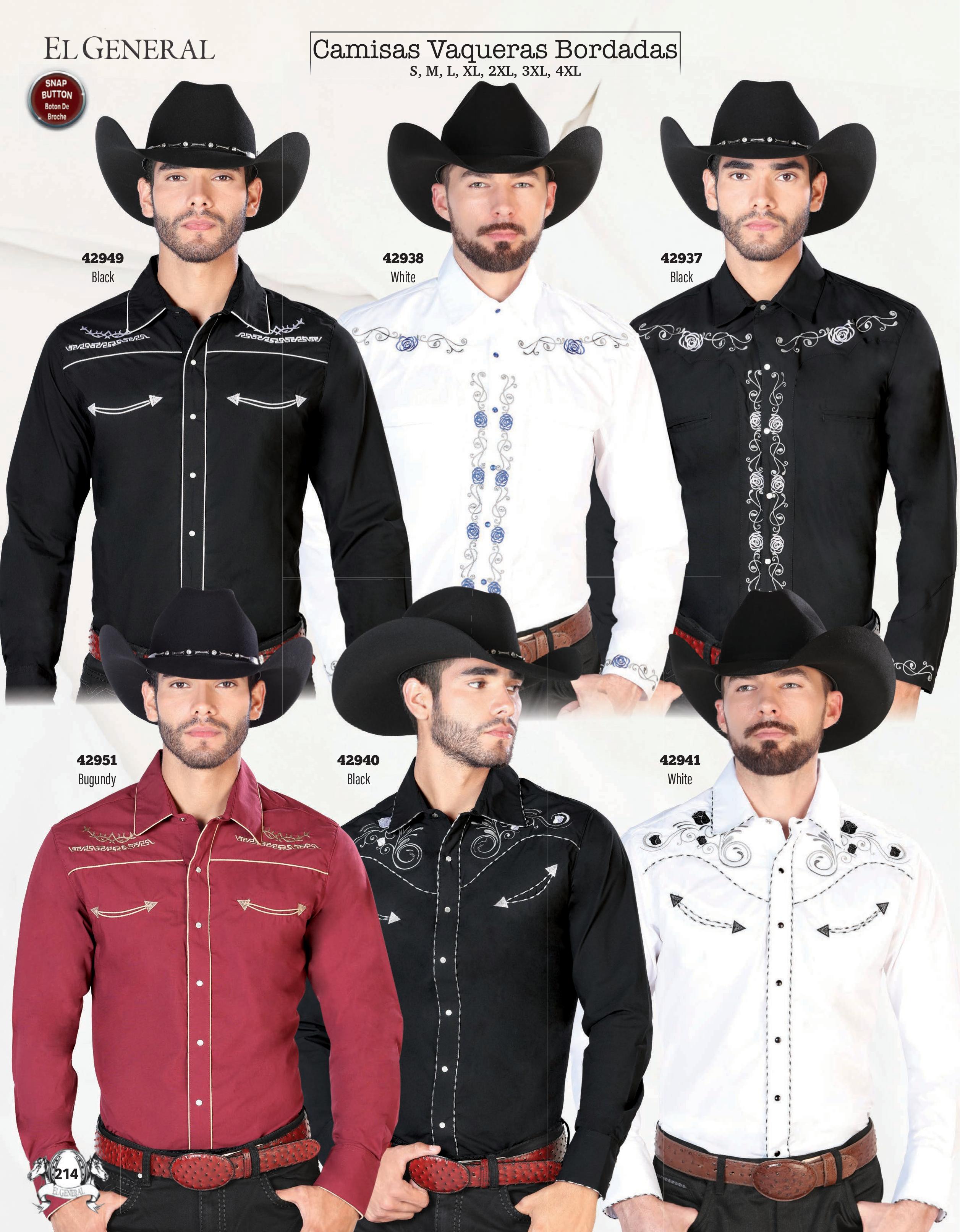 Mens Western Embroidered Shirts page 214