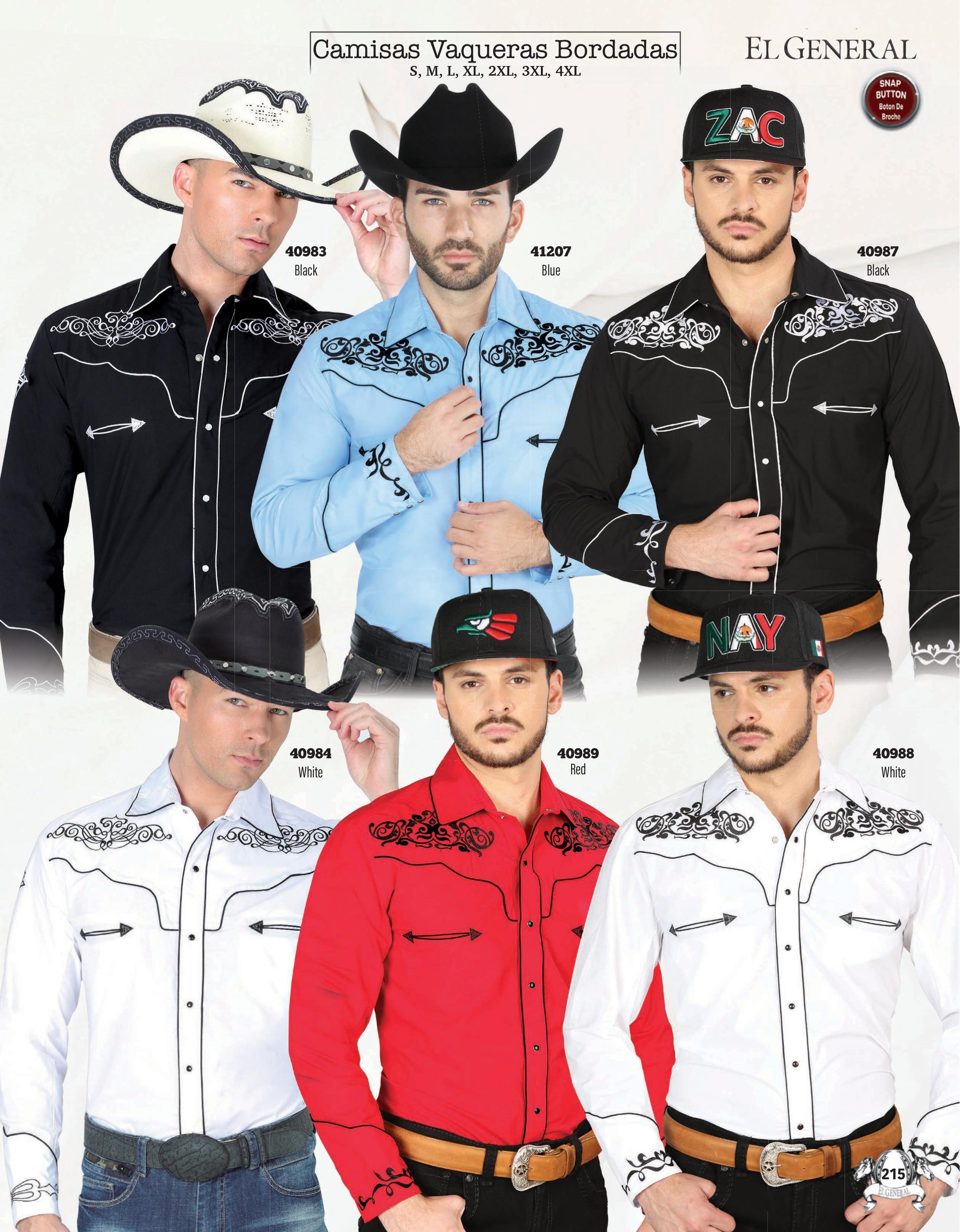 Mens Western Embroidered Shirts page 215