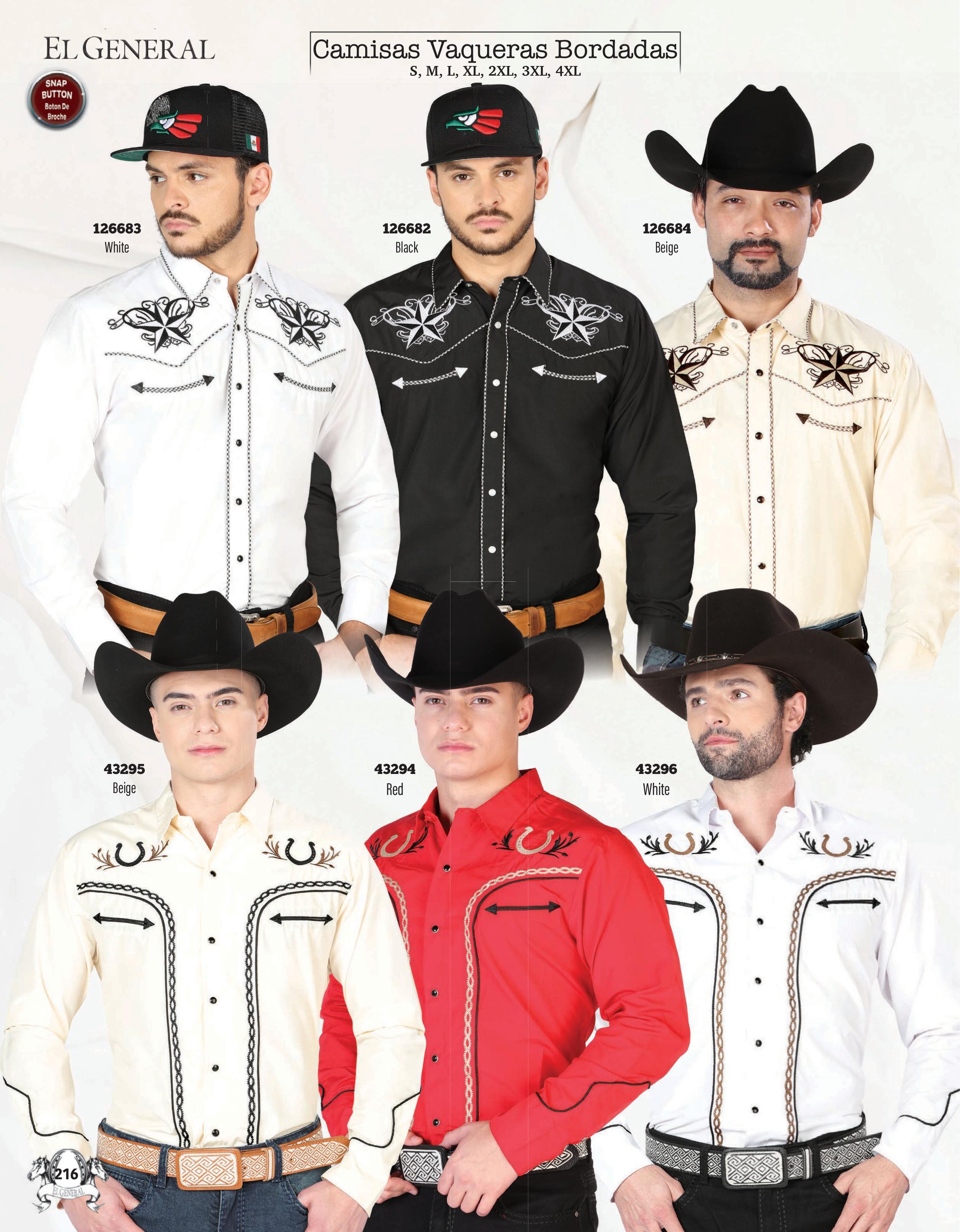 Mens Western Embroidered Shirts page 216