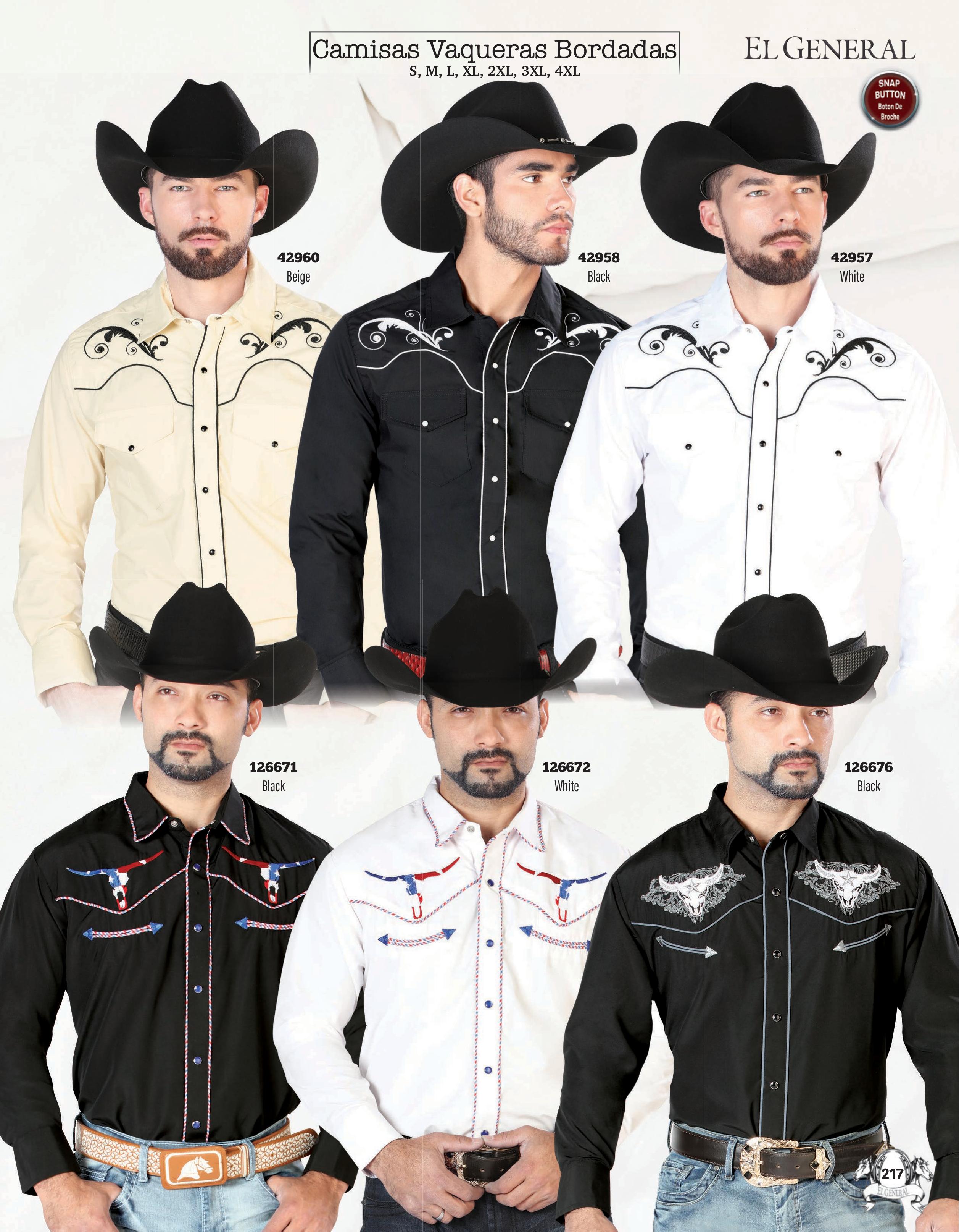 Mens Western Embroidered Shirts page 217