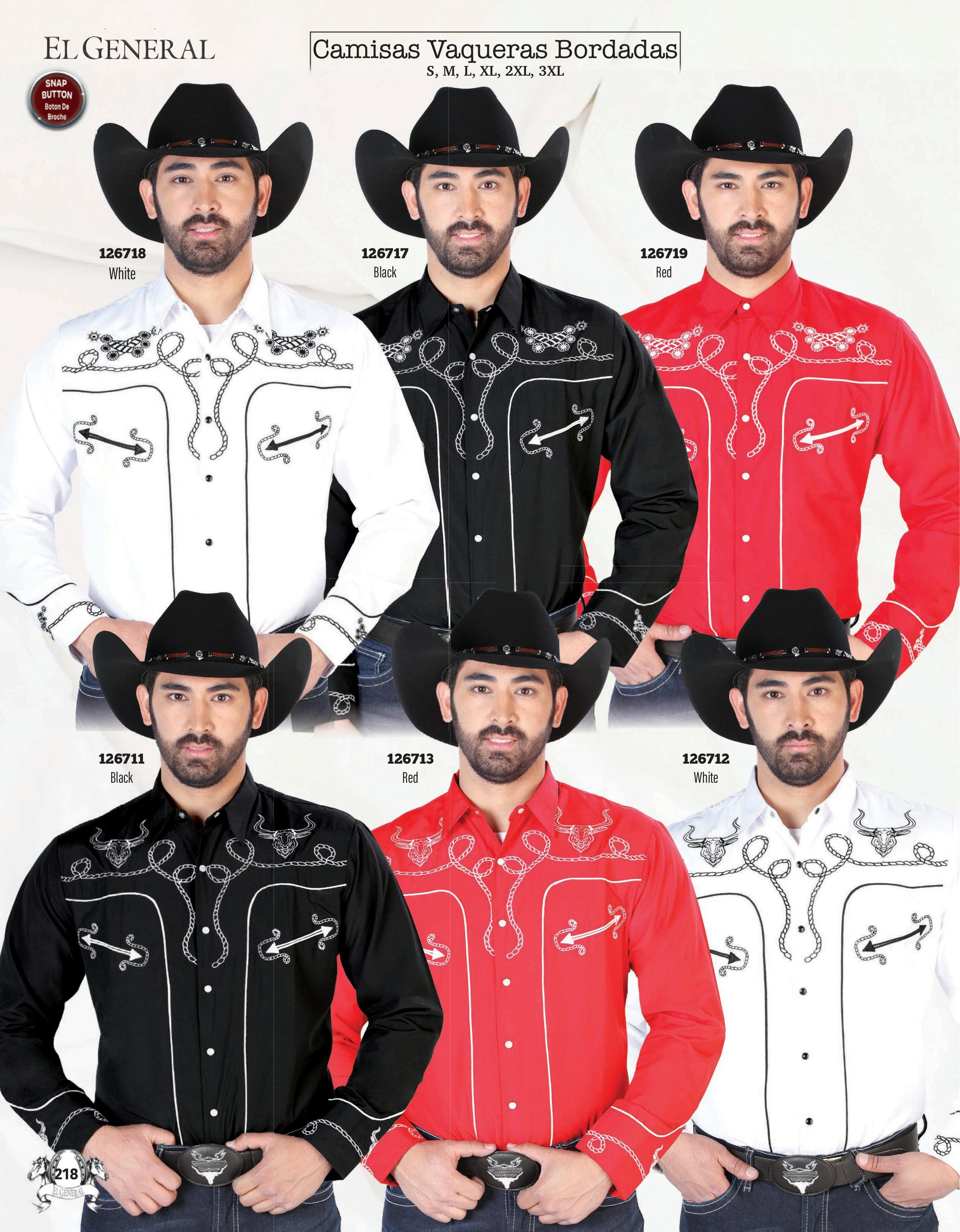 Mens Western Embroidered Shirts page 218