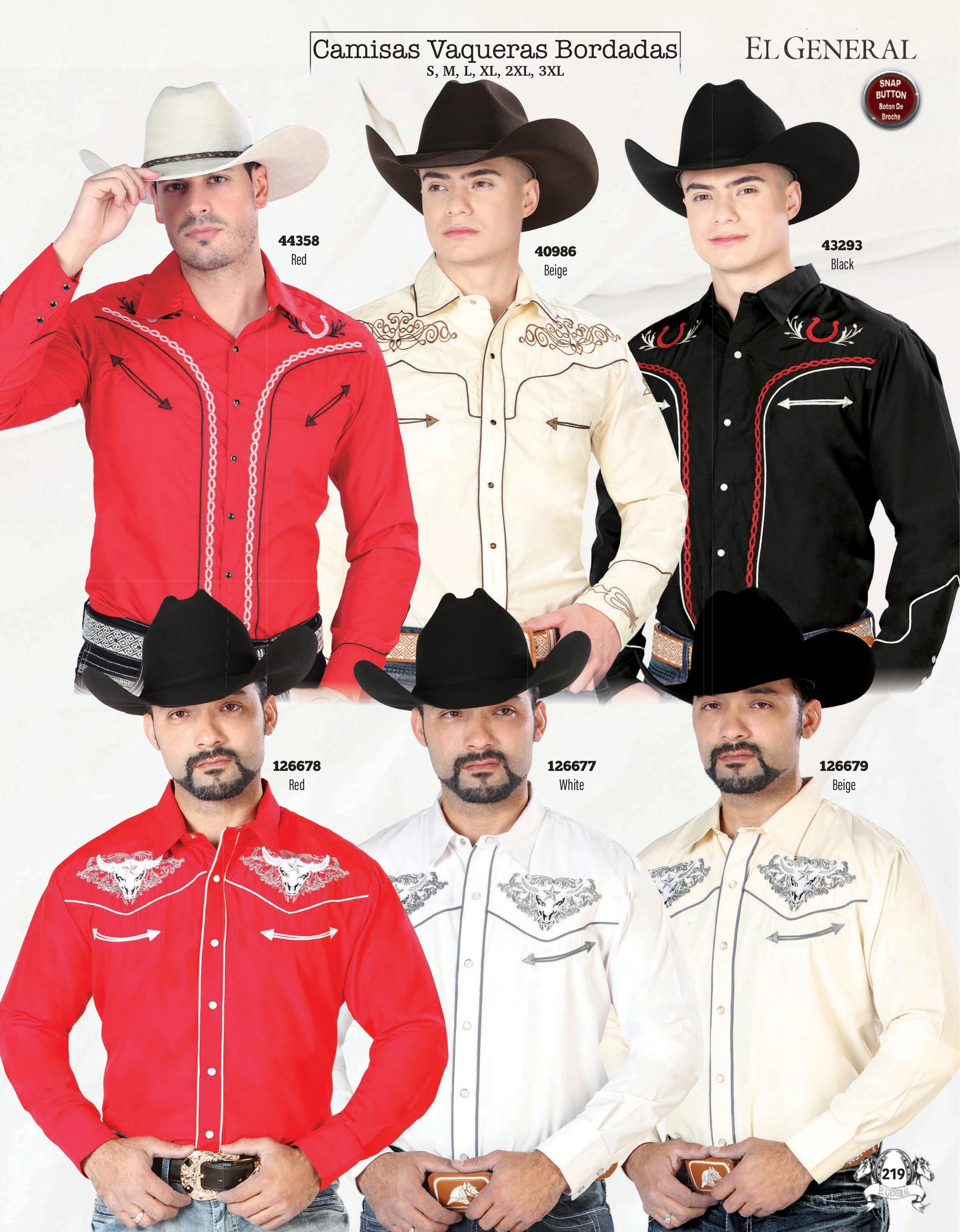 Mens Western Embroidered Shirts page 219