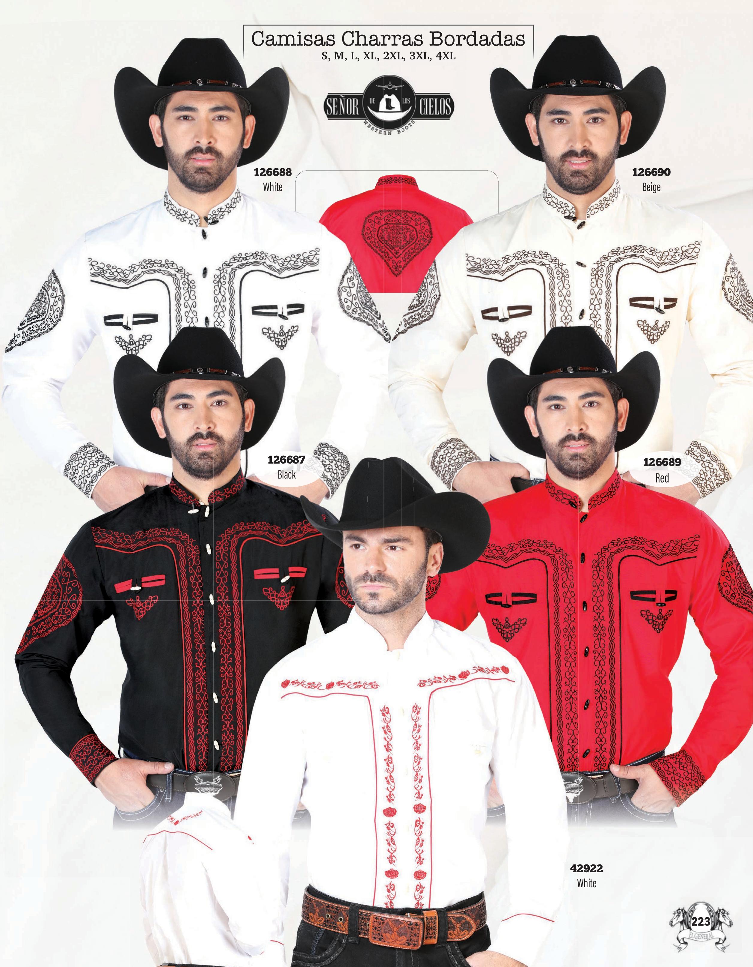 Mens Western Embroidered Shirts page 223